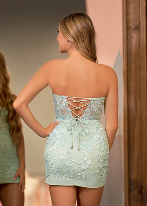 Jasmine | Tight Short Homecoming & Cocktail Dresses with Appliques