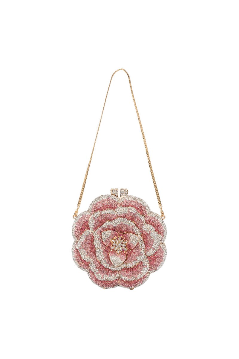 バッグ flower jacquard clutch bag Jeline Flower Clutch Bag