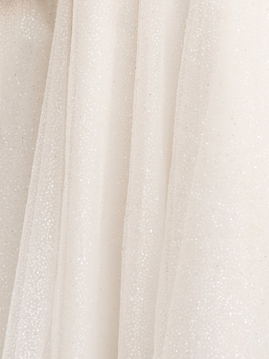 Jessalyn | A-Line Tie Shoulder Ivory Spraying Short Party Dress