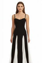 July | White - Spaghetti Straps Sleeveless A Line Satin Long Prom Dresses - KissProm