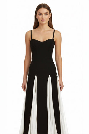 July | White - Spaghetti Straps Sleeveless A Line Satin Long Prom Dresses - KissProm