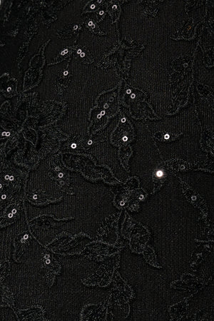 Black V-Neck Lace Short Homecoming Dress With Appliques
