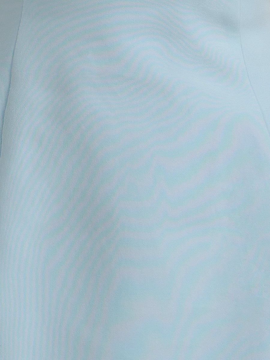 Kaida | Sky Blue - Sheath Strapless Flowers Cutout Short Homecoming Dresses