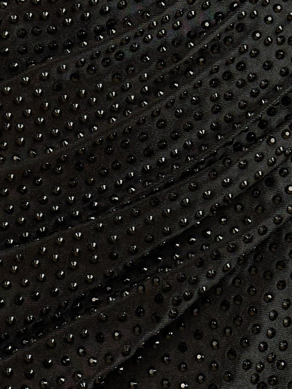 Karlee | Black - One Shoulder Bodycon Beaded Homecoming Dresses With Flower