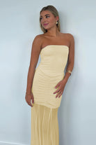 Kessy | Red - Mermaid Off The Shoulder Ruched Tulle Long Prom Dresses - KissProm