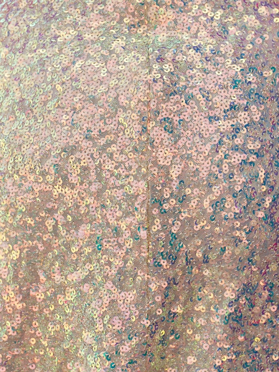 Kezzy | Champagne - Sheath One Shoulder Sequined Homecoming Dresses - KissProm