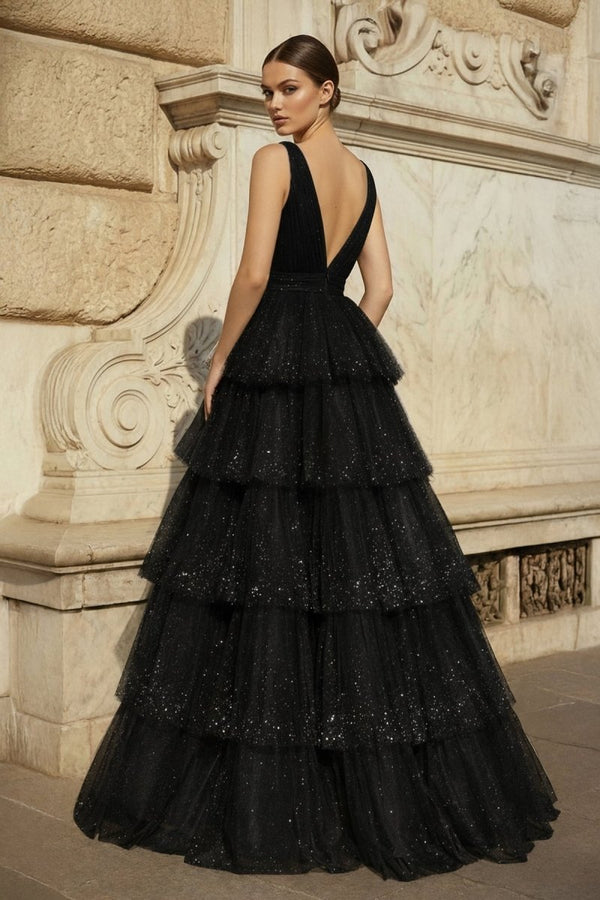 sequin tiered long sleeve tulle cocktail dress Exquisite See-Through Lantern Long Sleeve Midi Length Sequin Tulle Wed