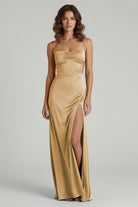 Kitri | Sweetheart Long Sheath Prom Dress With Split - KissProm