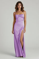 Kitri | Sweetheart Long Sheath Prom Dress With Split - KissProm