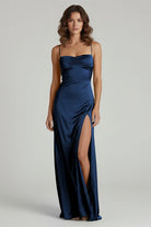 Kitri | Sweetheart Long Sheath Prom Dress With Split - KissProm