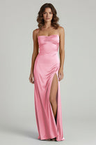 Kitri | Sweetheart Long Sheath Prom Dress With Split - KissProm