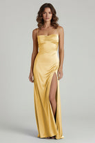 Kitri | Sweetheart Long Sheath Prom Dress With Split - KissProm