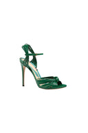 Gold Knotted Stiletto High Heel Sandals - KissProm