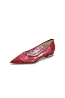 Lace Cocktail Pointed Toe Flats - KissProm
