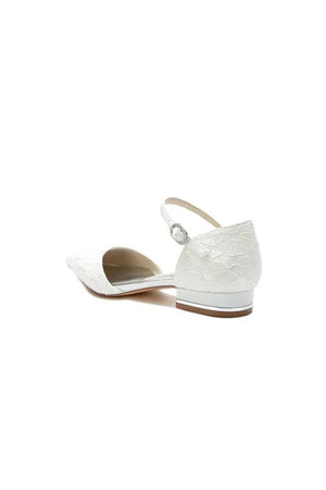 Lace One - strap Buckle Pointed Toe Mules - KissProm
