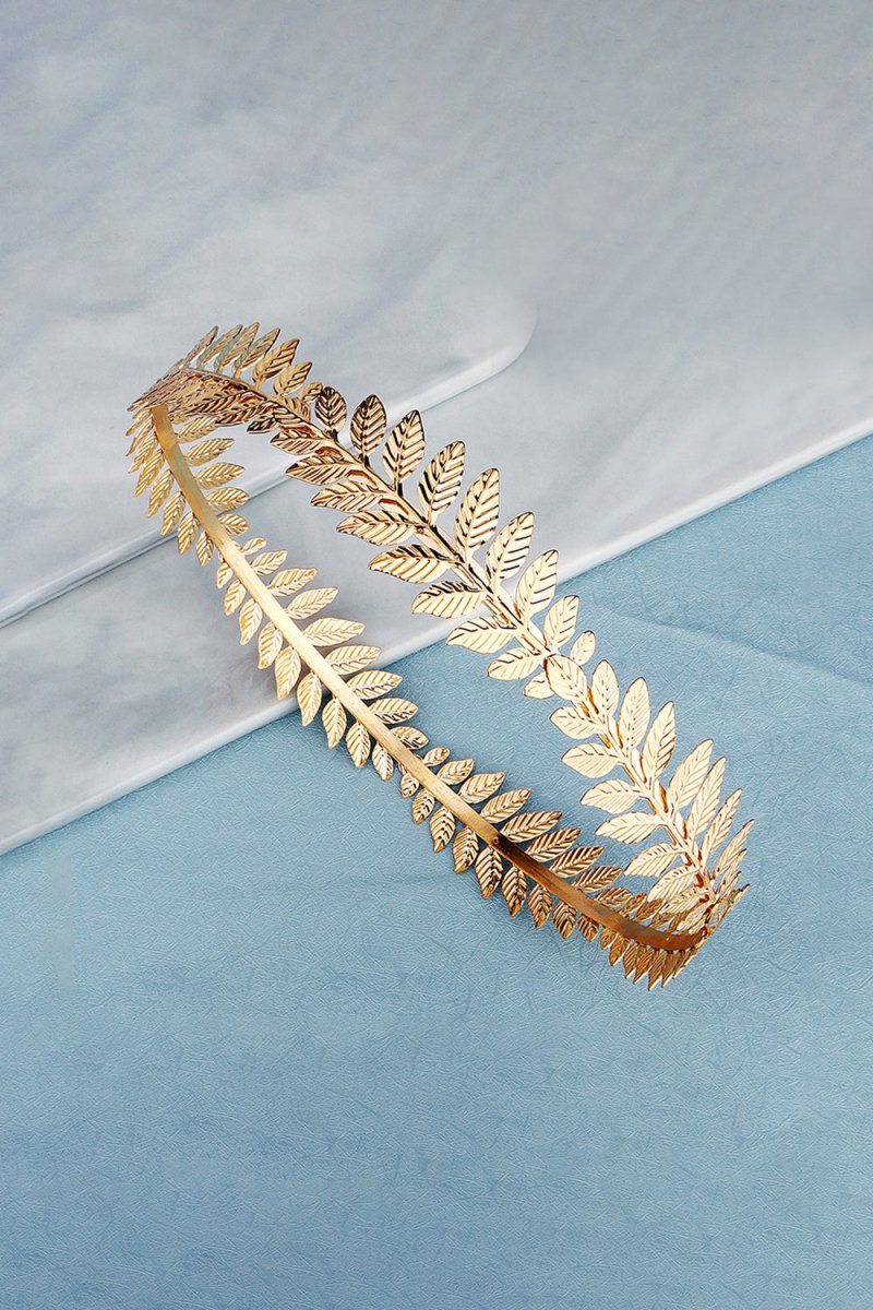 Laurel Wreath Gold Leaf Crown - KissProm