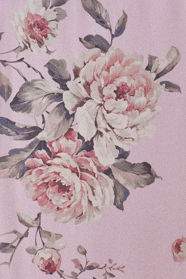 KissProm- Pink Sweetheart A Line Long Floral Prom Dress