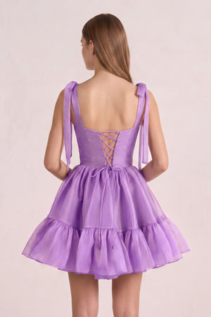 Lavender Stylish A-Line Sweetheart Short Homecoming Dress (2) | KISSPROM