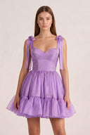 Lavender Stylish A-Line Sweetheart Short Homecoming Dress | KISSPROM