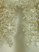 Leirae | Sage - V Neck Bodycon Satin Sequins Homecoming Dresses With Appliques