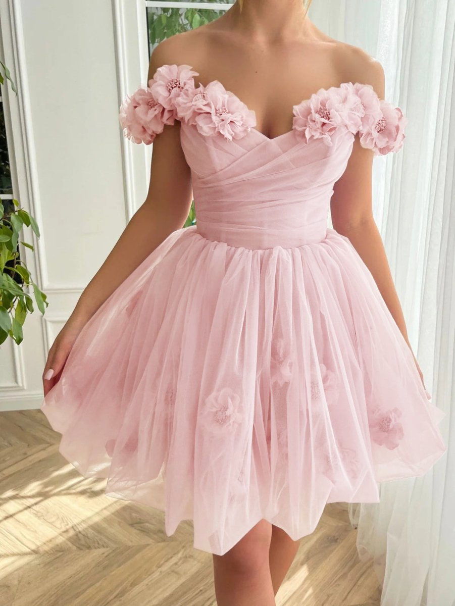 Lilac Corset Strapless Short Tulle Homecoming Dress Pink / 8 Lilac Corset Strapless Short Tulle Homecoming Dress Pink / 8