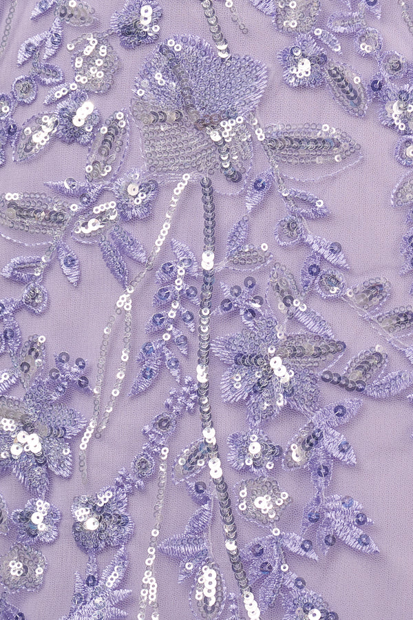 Lilac Sequin Lace Sweetheart Fitted Mini Homecoming Dresses (4) | KISSPROM