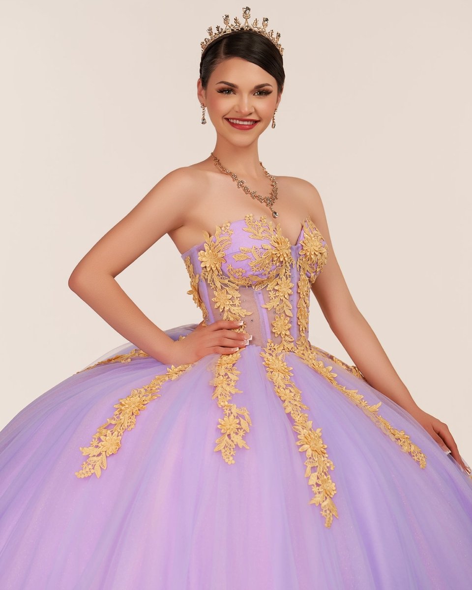 Lilac Sweetheart Sleeveless Quinceanera Dresses with Appliques, Lilac / 4 Lilac Sweetheart Sleeveless Quinceanera Dresses with Appliques, Lilac / 4