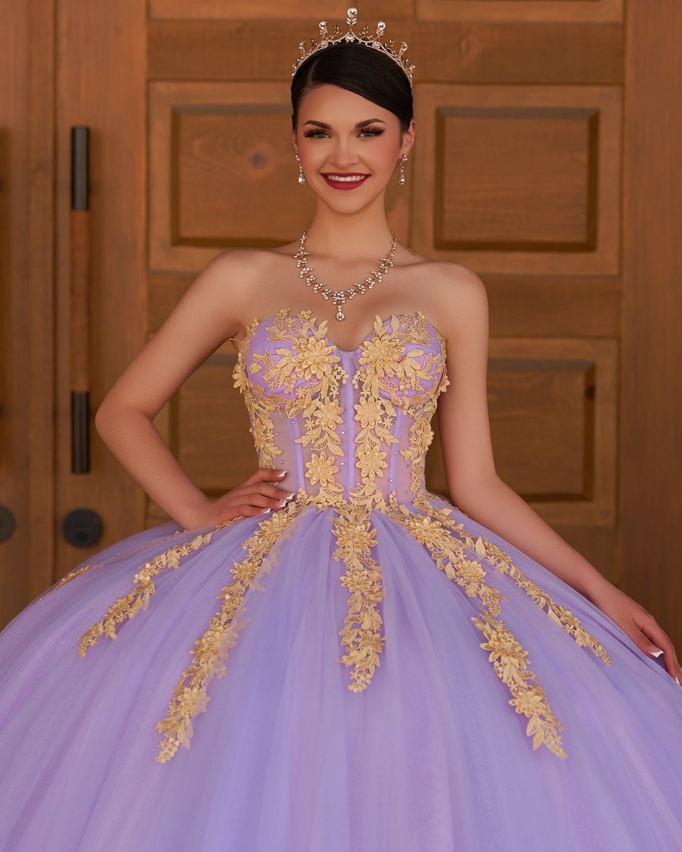 Lilac Sweetheart Sleeveless Quinceanera Dresses with Appliques, Lilac / 4 Lilac Sweetheart Sleeveless Quinceanera Dresses with Appliques, Lilac / 4