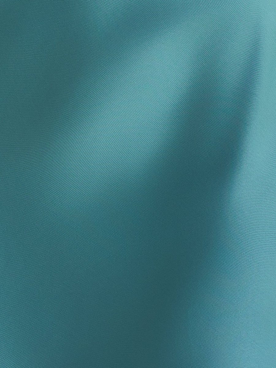 Lioraelle | Turquoise - Strapless Sheath Satin Pleated Cutout Short Homecoming Dresses