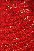 Liorina | Red - Strapless Mermaid Sequins Pleated Formal Prom Dresses With Slit - KissProm