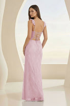 Liorisse | Lavender - Sweetheart Sheath Lace Ruffled Formal Prom Dresses With Slit - KissProm