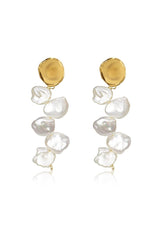 Long Baroque Pearl Earrings Tassel - KissProm
