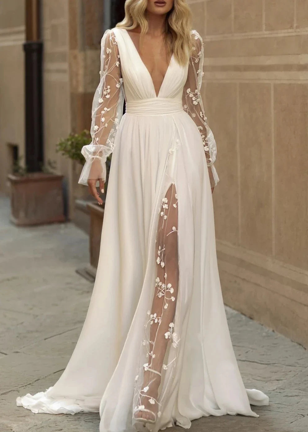 White Lace Flowy Dress Simple Flowy Lace Wedding Dress White Lace Flowy Wedding Dress White Lace Flowy Dress Simple Flowy Lace Wedding Dress White Lace Flowy Wedding Dress