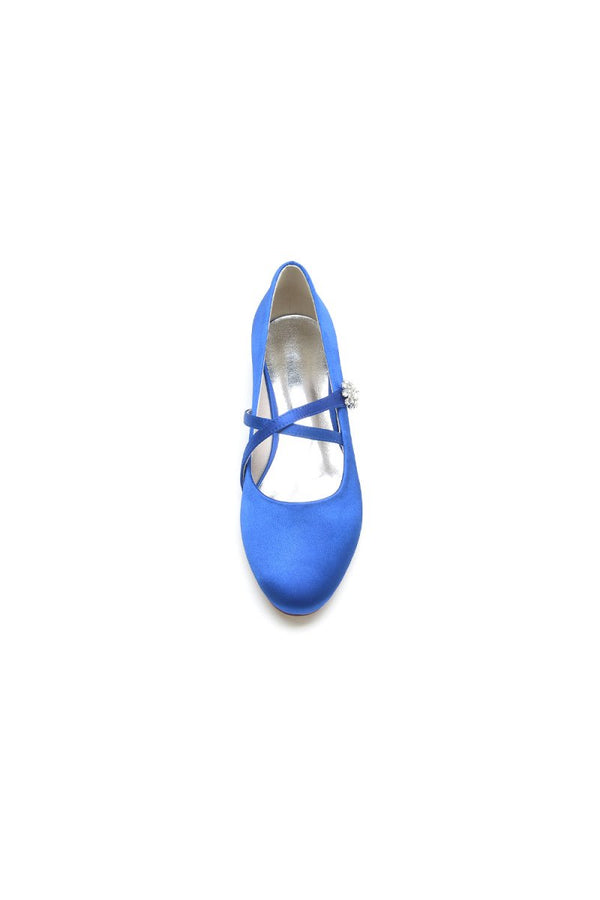 Flats with Rhinestone Buckle Party - KissProm