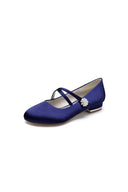 Flats with Rhinestone Buckle Party - KissProm