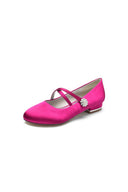 Flats with Rhinestone Buckle Party - KissProm