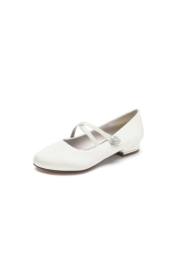 Flats with Rhinestone Buckle Party - KissProm