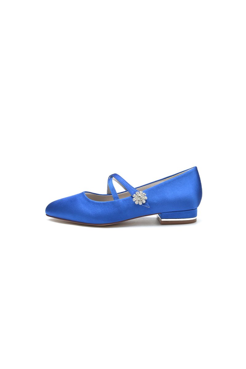 Flats with Rhinestone Buckle Party - KissProm