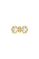 Lucky Four Leaf Clover Silver Ring - KissProm
