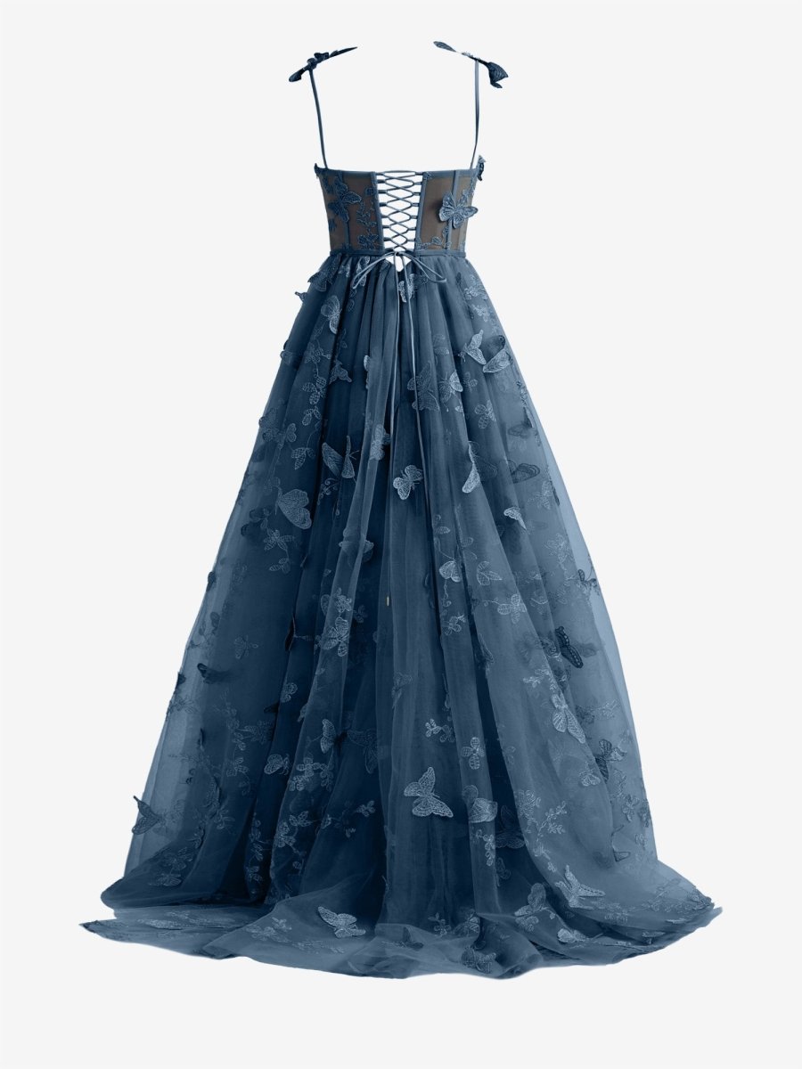 white christmas dresses Sherri Hill Corset Prom Dress 55920 Black/Royal / 0