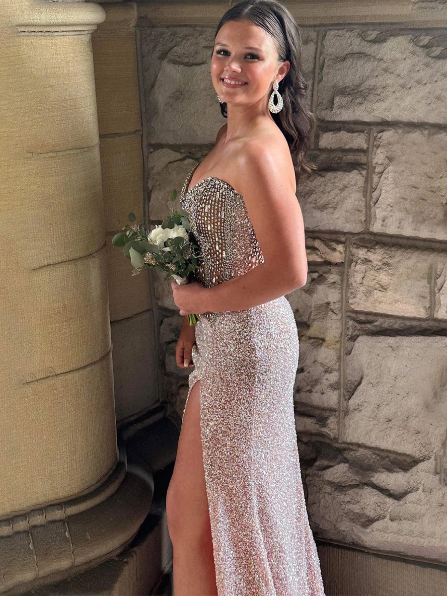 Maci | Sweetheart Sequins Mermaid Prom Dress With Beading