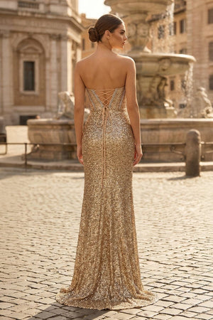 Sweetheart Sequins Mermaid Prom Dress With Beading - KissProm