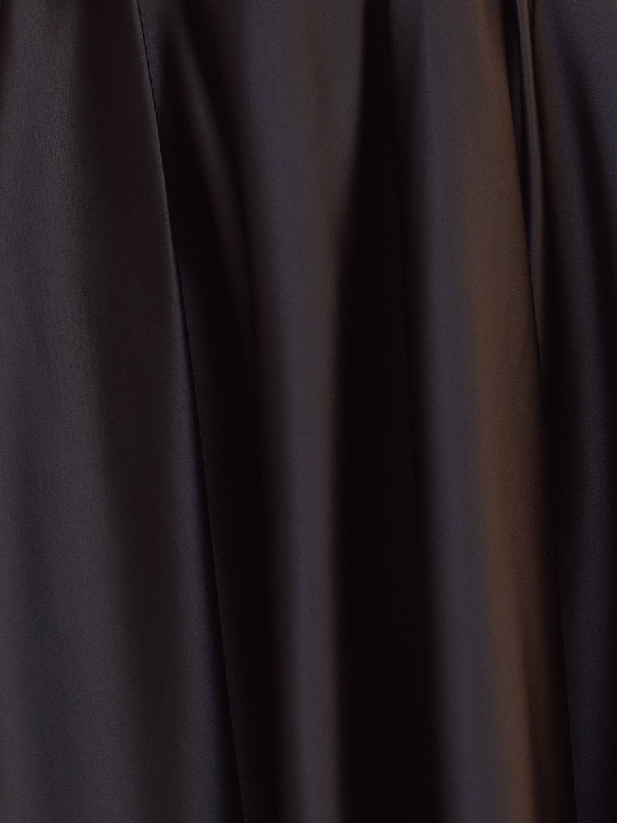 Maelwin | Black - A Line Straps Satin Short Homecoming Dresses With Flower