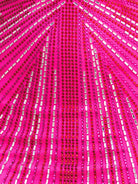 Maely | Fuchsia - Bodycon Deep V Neck Beaded Homecoming Dresses