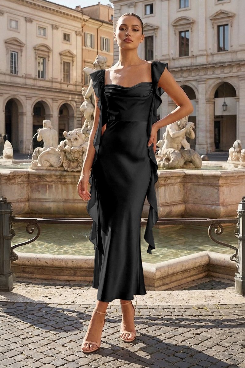 cowl neck formal dresses KissProm Pink __battery:no a perfect blend of Color:Blue Sea Sparkly Sequins A-Line Strapless