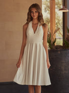 Marilyn |Aline Halter Chiffon Sleeveless Homecoming Dress