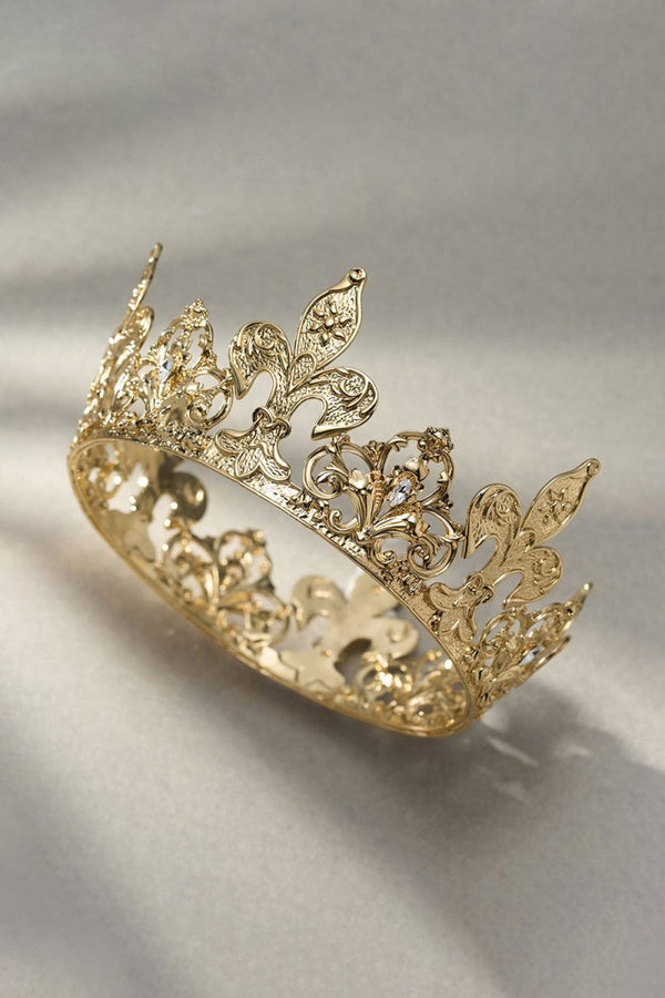 Matte Gold Baroque Crowns - KissProm