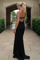 Meara | Sky Blue - Mermaid Strapless Spandex Long Prom Dresses with Pleates - KissProm