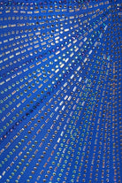 Meela | Royal Blue - Halter Satin Beaded Mermaid Backless Formal Prom Dresses With Slit - KissProm