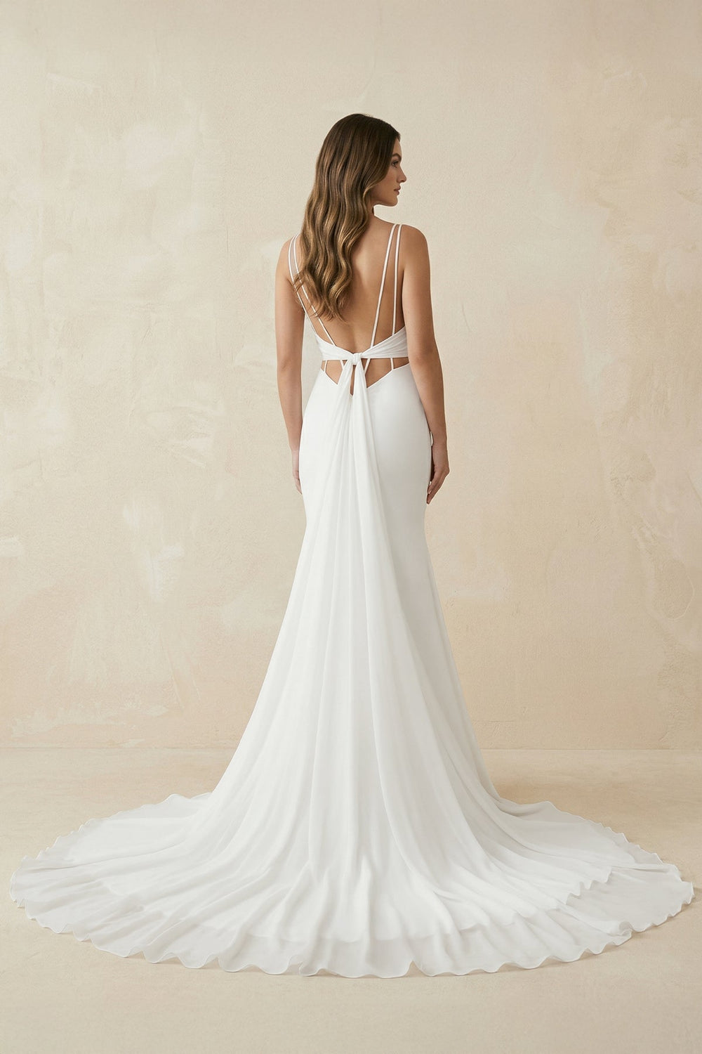 Mermaid Satin Sweetheart Wedding Dress in White - KissProm Wedding Dresses